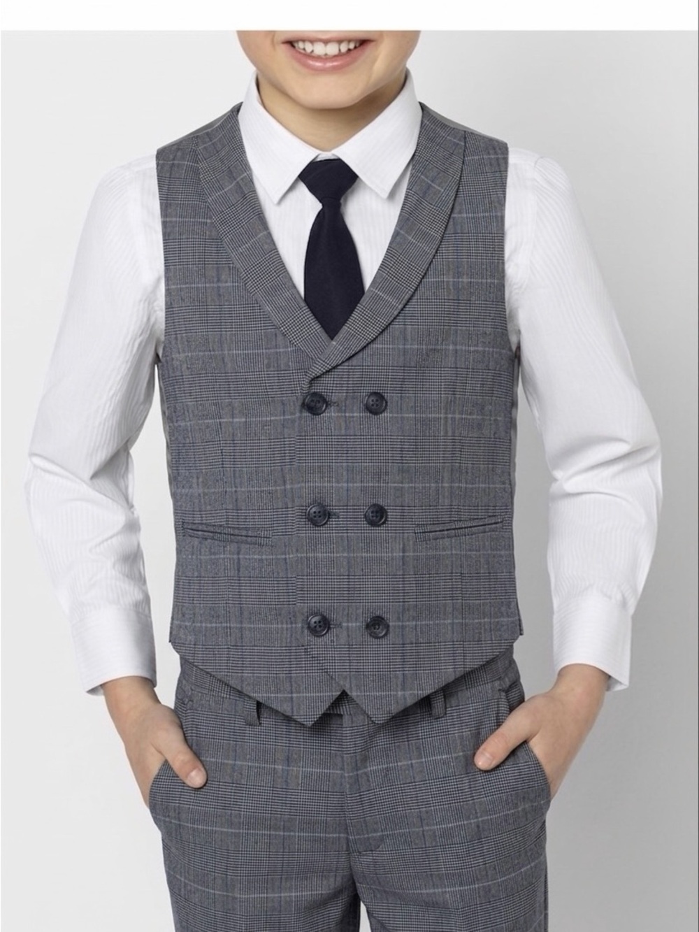 Paisley Of London Boys Youth Henry WaistCoat  Sleeveless Button Up Vest Size 8 Y